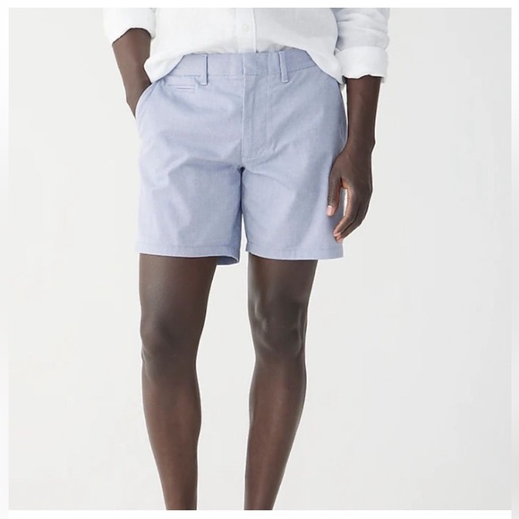 J Crew Shorts 33 7'' Tech Oxford Blue
